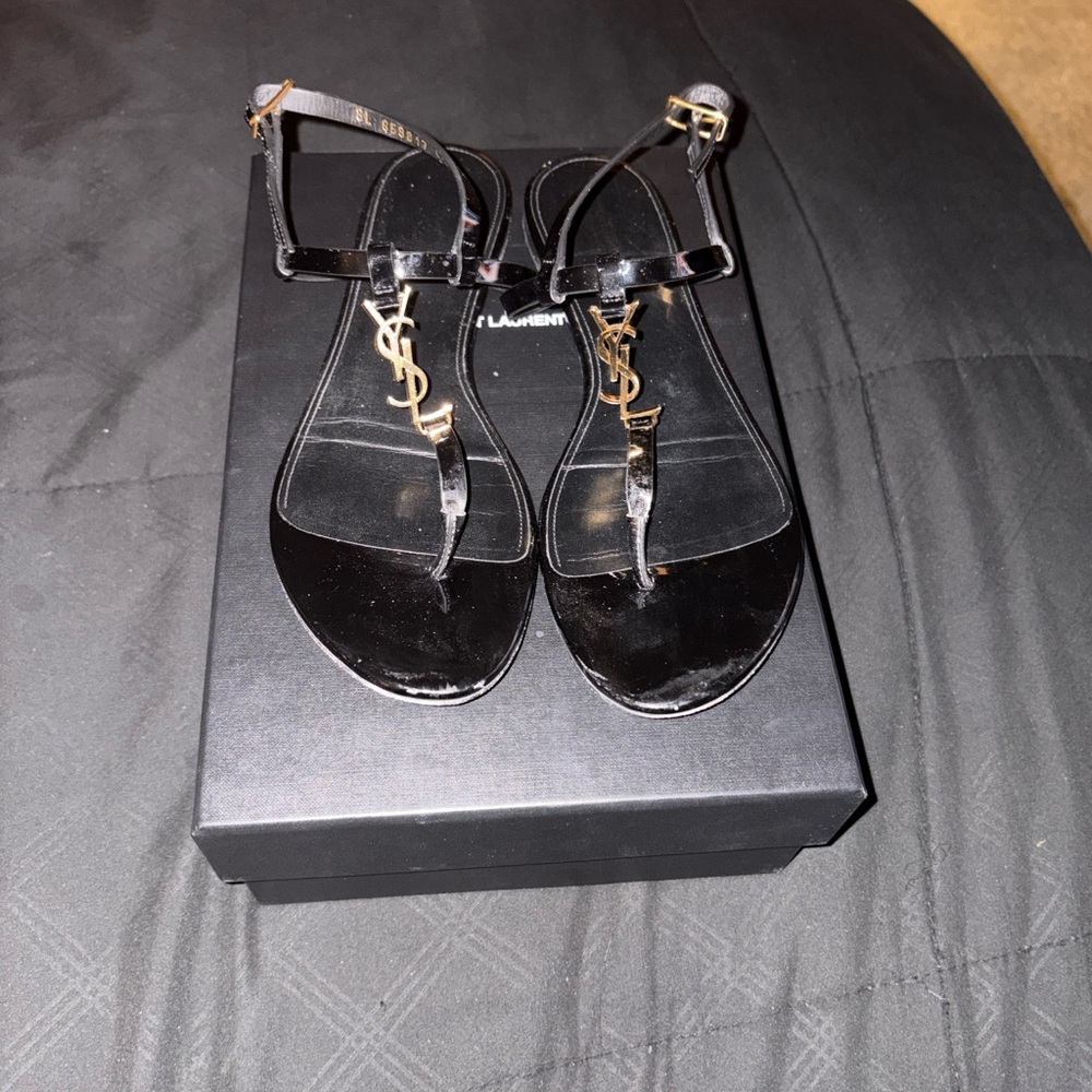 Authentic YSL Cassandra Sandals
